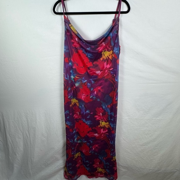 FASHION Colorful Floral Slip Dress Women’s Size XL - Picture 1 of 6